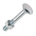 Roofing Bolt & Nut M10x25mm